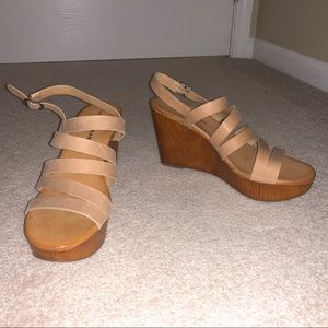 NEVER WORN Lucky Brand Wedges